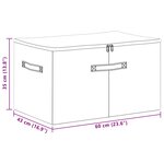 vidaXL Boîte de rangement Crème 60 x 43 x 35 cm Tissu intissé