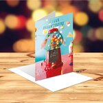 Carte anniversaire distributeur de bonbons - draeger paris