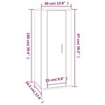 vidaXL Ensemble de meubles TV 4 Pièces Chêne fumé Bois d'ingénierie