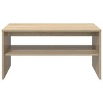 vidaXL Table basse Chêne Sonoma 80 x 50 x 40 cm Bois d'ingénierie