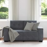 vidaXL Canapé causeuse gris foncé 160x77x82 cm velours