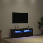 vidaXL Meuble TV Chêne noir 120 x 35 x 40 cm Bois d'ingénierie