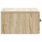 vidaXL Cabinet de chevet mural Chêne Sonoma 34 5 x 33 x 20 cm