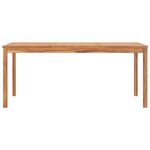 vidaXL Table à dîner de jardin 180x90x77 cm Bois de teck solide