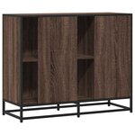 vidaXL Buffet chêne marron 92x35x76 cm Bois d'ingénierie