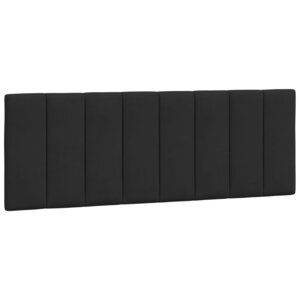vidaXL Coussin de tête de lit Hanko noir 120 cm velours