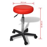 vidaXL Tabouret de bureau Rouge