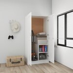 vidaXL Garde-robe Blanc 82 5x51 5x180 cm Aggloméré