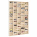 vidaXL Vitrine de collection en bois avec 90 compartiments