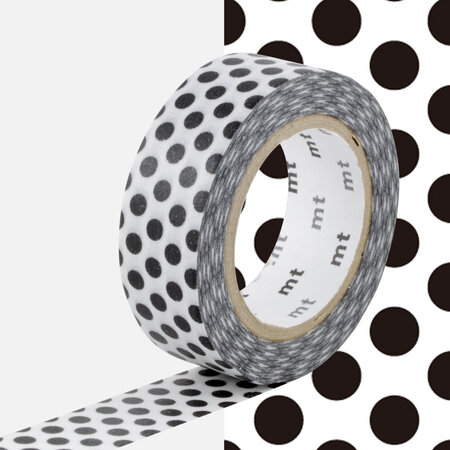 Masking tape mt pois noir - dot black