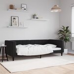 vidaXL Lit de repos noir 90x190 cm velours