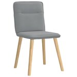 vidaXL Chaises à manger lot de 6 gris clair tissu