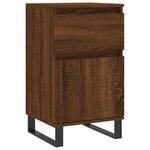 vidaXL Buffets 2 Pièces chêne marron 40x35x70 cm bois d'ingénierie