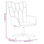 vidaXL Chaise de relaxation avec tabouret Marron Tissu