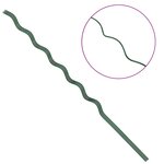 vidaXL Tuteurs spirales pour plantes 5 Pièces Vert 150 cm