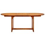 vidaXL Ensemble à manger de jardin 7 Pièces beige rotin et bois massif