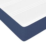 vidaXL Matelas à ressorts ensachés pour enfants bleu 80x160 cm tissu
