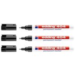 Marqueur Permanent 404 Noir Pointe Ultrafine 0 75 mm x 3 EDDING
