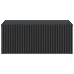 vidaXL Cabinet de chevet mural avec tiroir Noir 49 x 34 5 x 20 cm