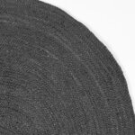 LABEL51 Tapis Jute Rond 150x150 cm XL Anthracite