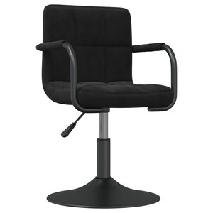 vidaXL Tabouret de bar Noir Velours
