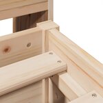 vidaXL Lit bibliothèque sans matelas 140x200 cm bois massif de pin