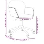 vidaXL Chaise pivotante de bureau Gris clair Tissu
