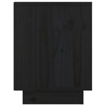 vidaXL Tables de chevet 2 Pièces Noir 40x30x40 cm Bois de pin solide
