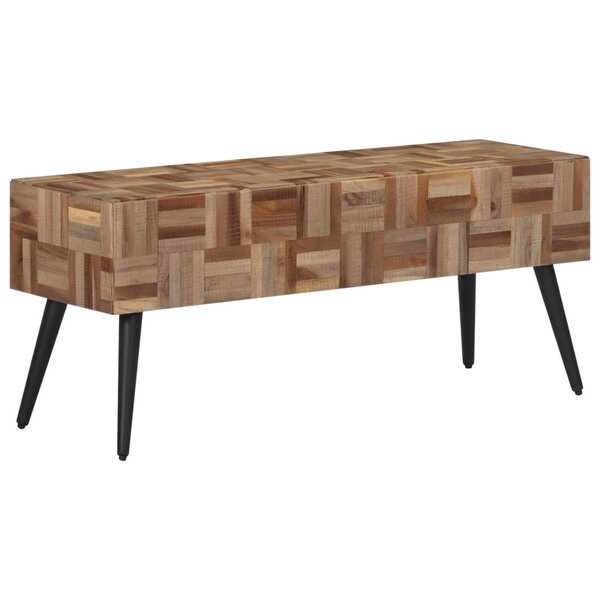 vidaXL Banc 110x35x45 cm teck massif récupéré