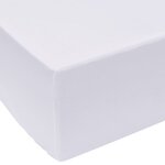 Vidaxl draps de lit 2 pièces 160 x 200 cm coton blanc