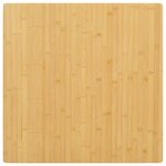 vidaXL Dessus de table 70x70x2 5 cm bambou