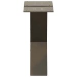 vidaXL Pieds de table basse en forme de X  2 pièces  acier naturel  30 x (30-31) cm