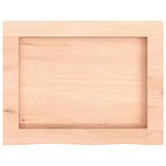 vidaXL Étagère murale 40x30x(2-6) cm bois de chêne massif non traité