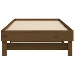 vidaXL Lit coulissant sans matelas marron miel 2x(75x190) cm