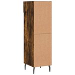 vidaXL Meuble à chaussures chêne fumé 30x35x105 cm bois d'ingénierie