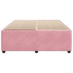 vidaXL Cadre de lit Rose 140x200 cm Velours