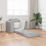 vidaXL Canapé-Lit Gris nuage 98 x 71 x 83 cm Velours