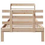 vidaXL Cadre de lit avec tête de lit sans matelas 75x190 cm