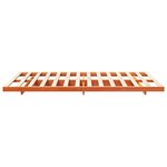 vidaXL Cadre de lit surélevé Marron cire 135 x 190 cm