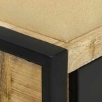 vidaXL Banc de rangement Marron Bois de manguier massif