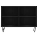 vidaXL Meuble TV noir 69 5 x 30 x 50 cm bois d'ingénierie