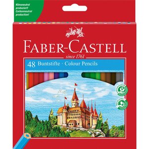 Etui de 48 crayons de couleur Castle Hexagonaux Assortis FABER-CASTELL
