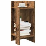 vidaXL Tables d'appoint 2 Pièces avec étagère vieux bois 25 5x27x60 cm