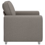 vidaXL Canapé Taupe 100 x 77 x 82 cm tissu