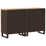 vidaXL Buffet 2 Pièces Marron 60 x 33 x 75 cm Bois de mangue massif
