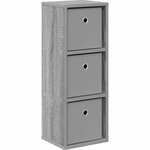 vidaXL Buffet avec tiroir Gris Sonoma 25 5 x 22 x 69 5 cm