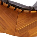 vidaXL Chaises longues à bascule avec coussins 2 Pièces en bois d'acacia