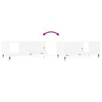 vidaXL Table basse blanc 90x50x40 cm bois d'ingénierie