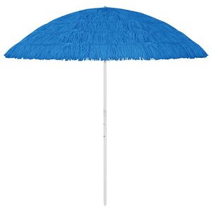 vidaXL Parasol de plage Hawaii bleu 300 cm