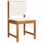 vidaXL Ensemble bistro de jardin 4 Pièces Marron Bois d'acacia massif